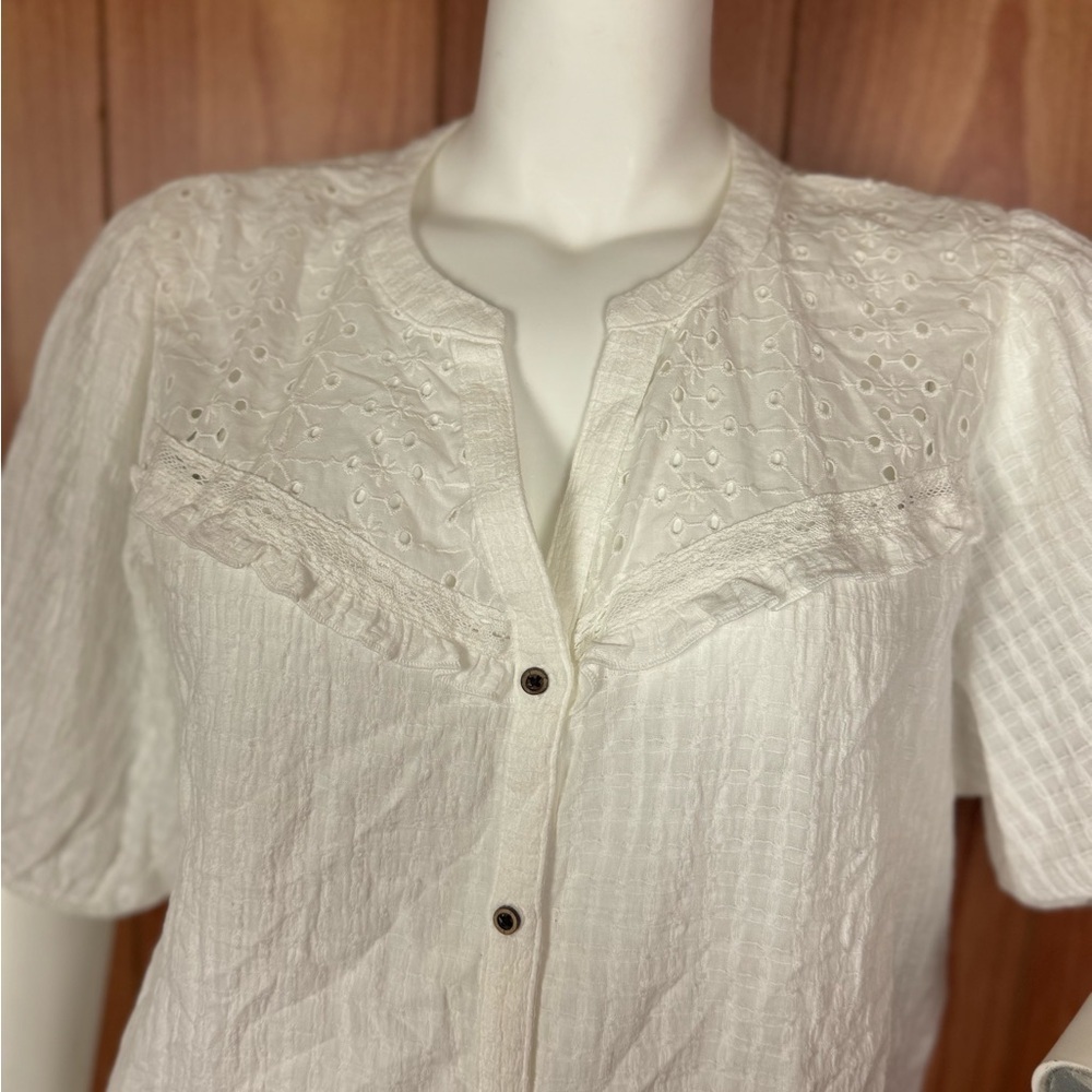 Know Rose‎ Ivory Plus Size Top XXL - Picture 2 of 4